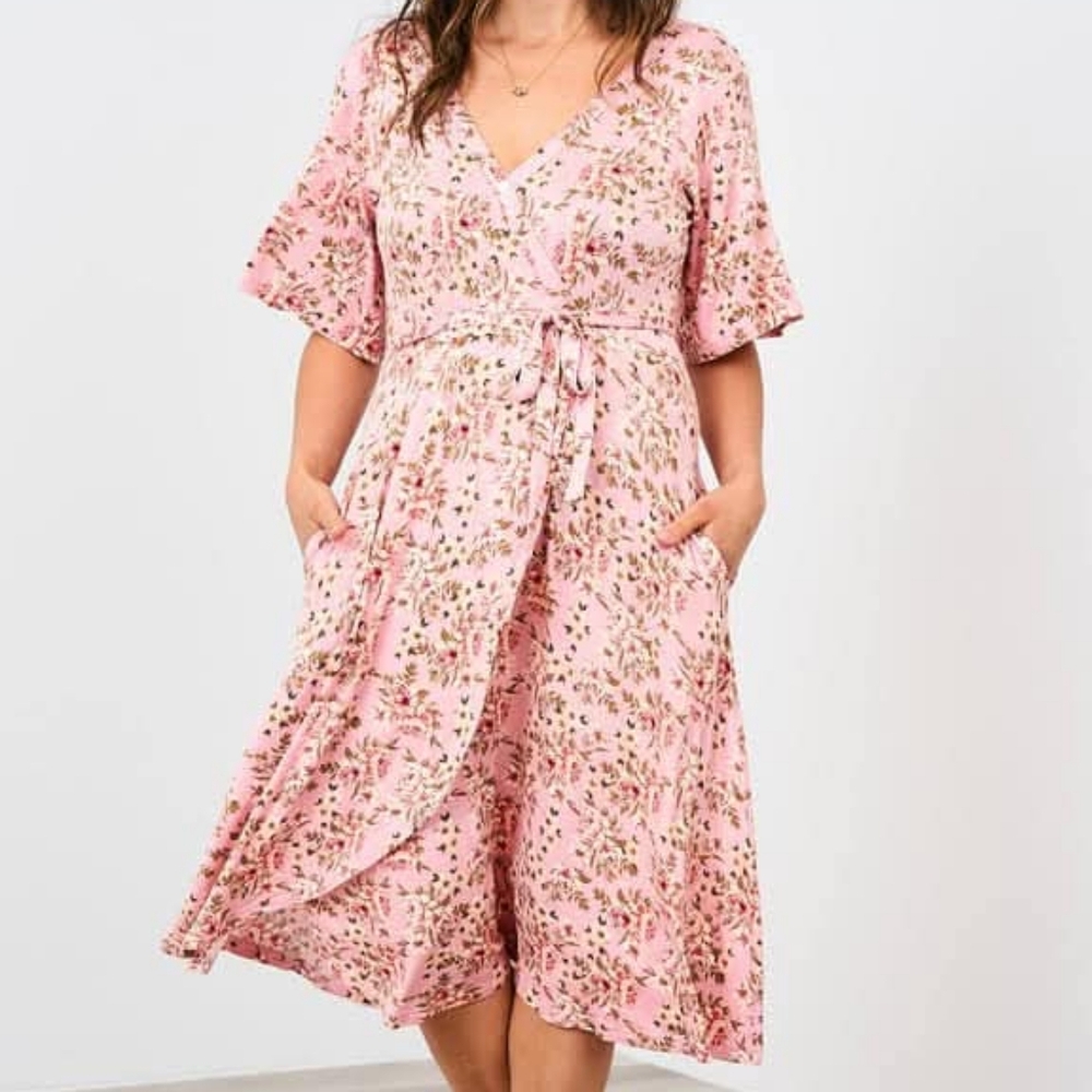 Latched Mama Labor & Postpartum Wrap Dress
